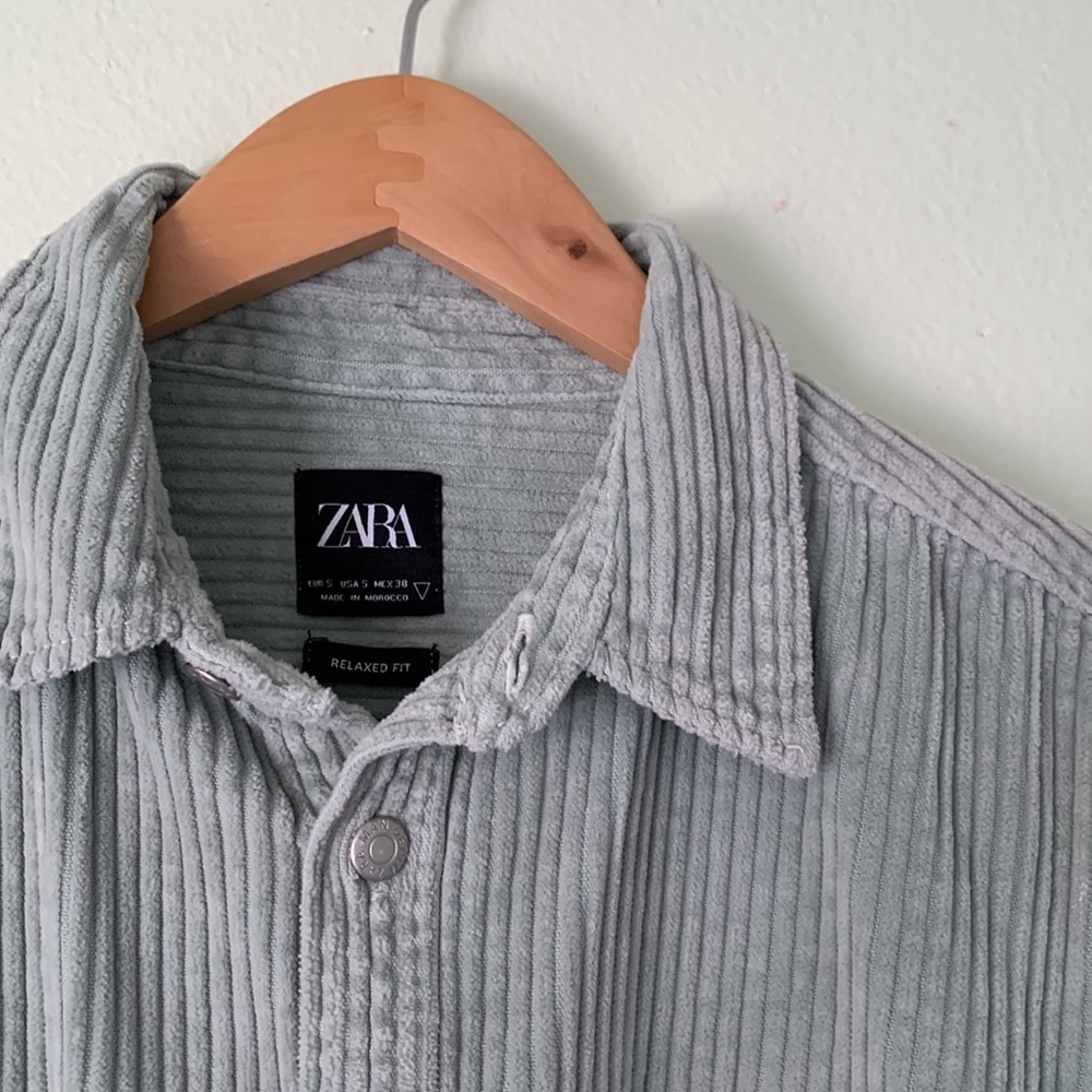 Zara Corduroy Button down shirt